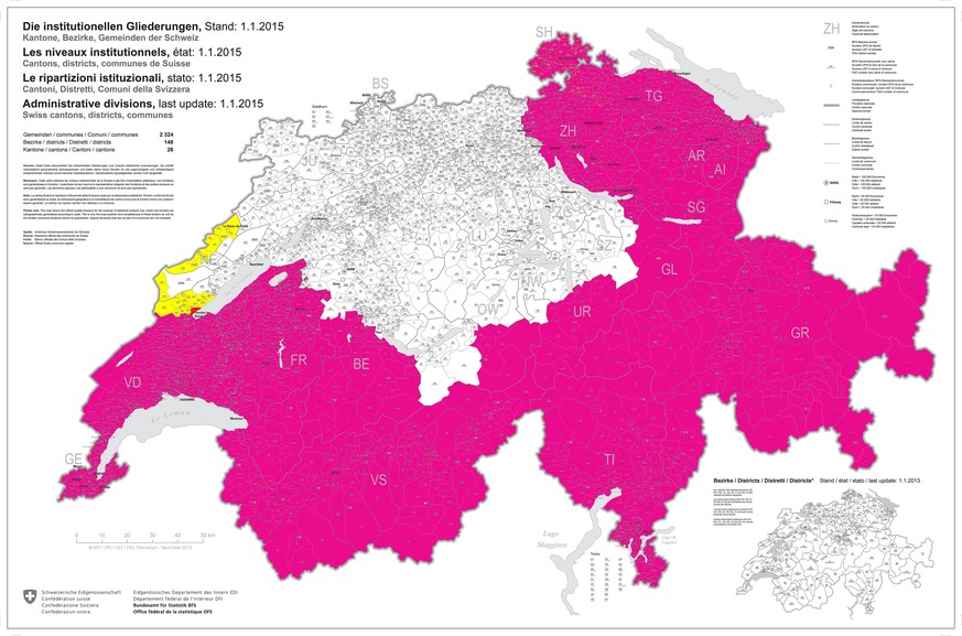 Mein Ziel: Die Schweiz in watson-Magenta färben. Auf der 63. Etappe am Donnerstag steht der gelbe Teil an. Hier geht es zum Livetracking!