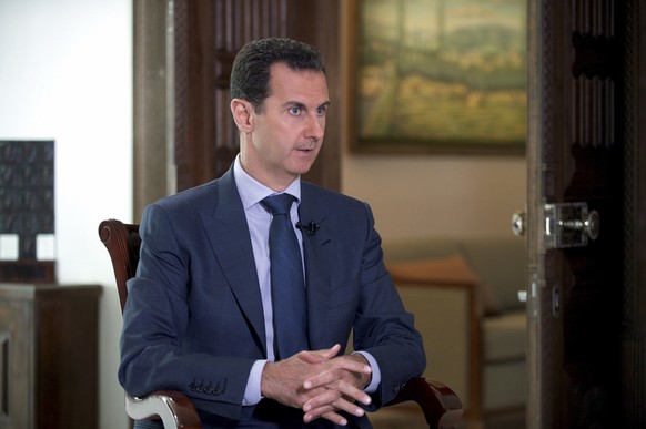 FILE - In this Wednesday, Sept. 21, 2016 photo released by the Syrian Presidency, Syrian President Bashar Assad speaks to The Associated Press at the presidential palace in Damascus, Syria. Egypt&#039 ...