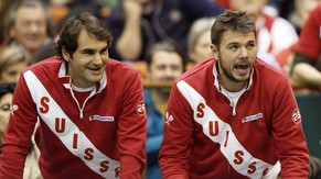 Gemeinsam in Genf: Federer und Wawrinka.
