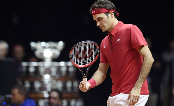 Nur ein einziger Rückhandwinner gelingt Roger Federer während der ganzen Partie.