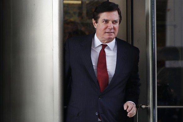 In this Nov. 6, 2017 photo, Paul Manafort, President Donald Trump&#039;s former campaign chairman, leaves the federal courthouse in Washington. Court records indicate at least one new charge has been  ...