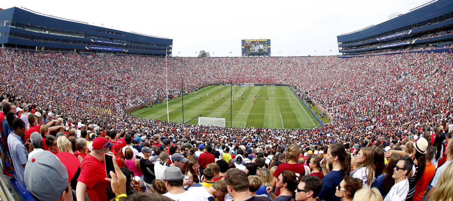 IMAGE DISTRIBUTED FOR GUINNESS INTERNATIONAL CHAMPIONS CUP - General view in the first half of the game between the Manchester United and the Real Madrid at Guinness International Champions Cup, on Sa ...