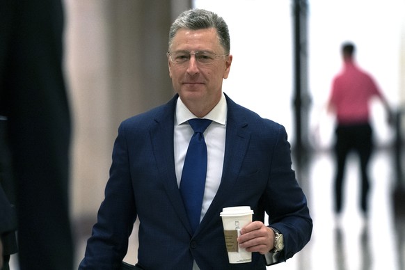 Kurt Volker, a former special envoy to Ukraine, arrives for a closed-door interview with House investigators, as House Democrats proceed with the impeachment inquiry of President Donald Trump, at the  ...