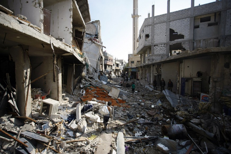 Trümmerwüste: Damaskus 2013 nach zwei Jahren Bürgerkrieg.&nbsp;