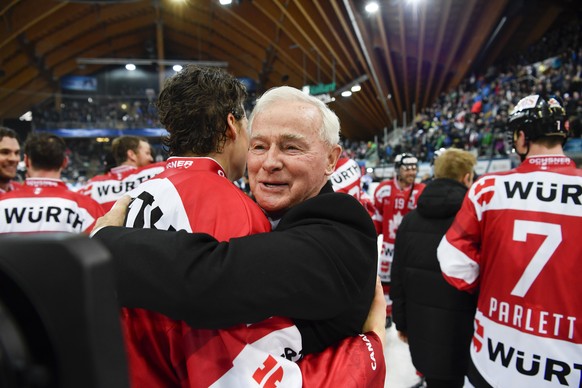 Team Canada&#039;s assistant coach Dave King is pictured after the final game between Team Canada and HC Lugano, at the 90th Spengler Cup ice hockey tournament in Davos, Switzerland, Saturday, Decembe ...