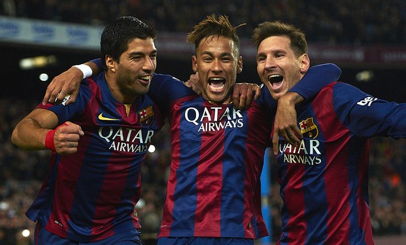 Das brandgefährliche Trio der Katalanen: Suárez, Neymar und Messi.