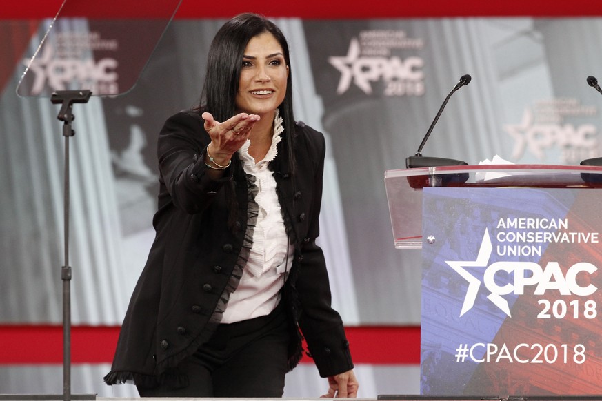 Dana Loesch, spokesperson for the National Rifle Association, speaks at the Conservative Political Action Conference (CPAC), at National Harbor, Md., Thursday, Feb. 22, 2018. (AP Photo/Jacquelyn Marti ...