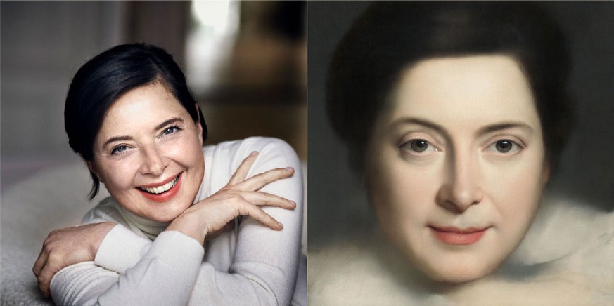 Das Original (links) und ein daraus erzeugtes Porträt.