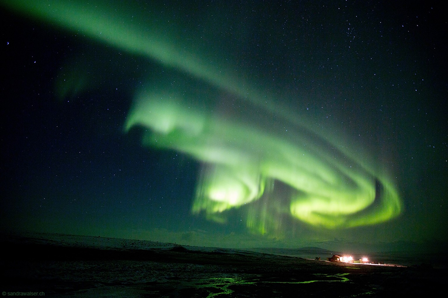 Nordlicht über Island