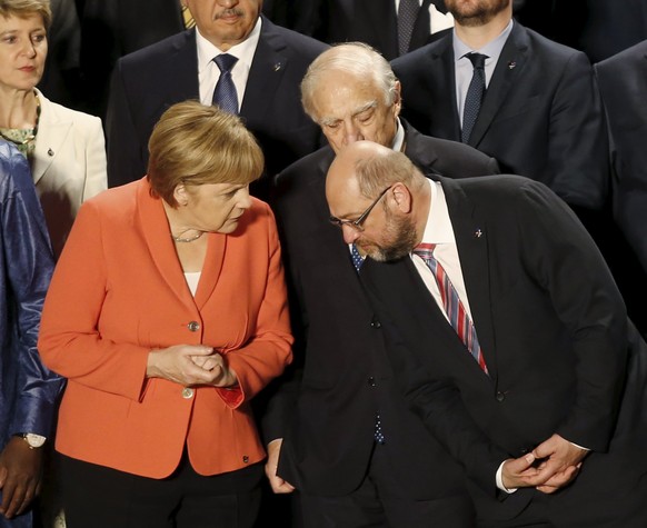 Merkel und Schulz in Valletta: Was war schon wieder die Frage?