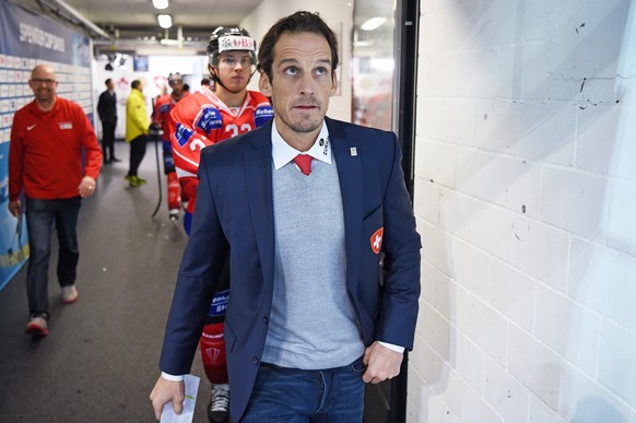 Team Suisse coach Patrick Fischer during the game between Team Suisse and Haemeenlinna PK at the 91th Spengler Cup ice hockey tournament in Davos, Switzerland, Thursday, December 28, 2017. (KEYSTONE/M ...