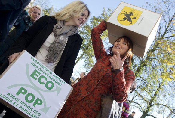Einreichung der Ecopop-Initiative.
