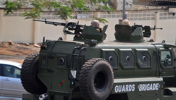 Nigerianische Soldaten in Abuja am 7. Februar 2015.