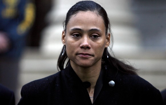 ** FILE ** In this Jan. 11, 2008 file photo, former Olympic champion Marion Jones leaves after being sentenced at the Westchester County Federal Courthouse in White Plains, N.Y. Jones has been release ...