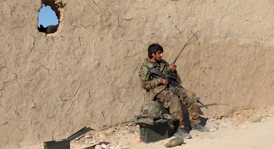 Ein Kämpfer der afghanischen Armee in der Region Helmand.