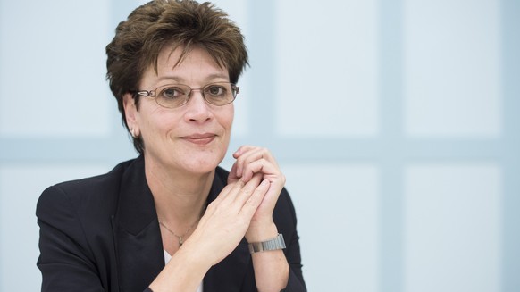 Silvia Steiner, Staatsanwaeltin und Kantonsraetin der CVP Zuerich, posiert am Montag, 24. November 2014 im Volkshaus in Zuerich. Steiner kandidiert 2015 fuer den zuercher Regierungsrat. (KEYSTONE/Enni ...