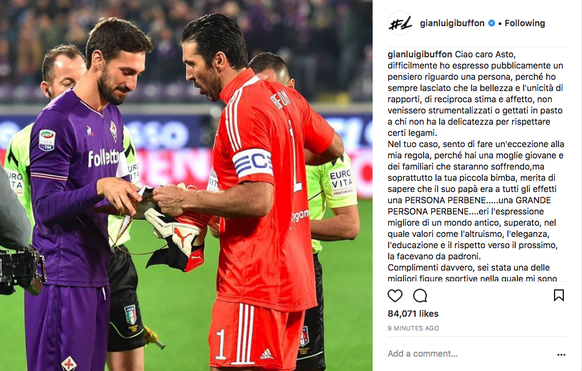 Buffon nimmt auf Instagram Abschied. Die ganze Nachricht gibt es hier.