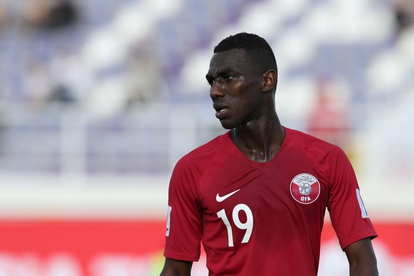 epa07279830 Almoez Ali of Qatar during the 2019 AFC Asian Cup group E preliminary round match between Qatar and North Korea in Al Ain, United Arab Emirates, 13 January 2019. EPA/MAHMOUD KHALED