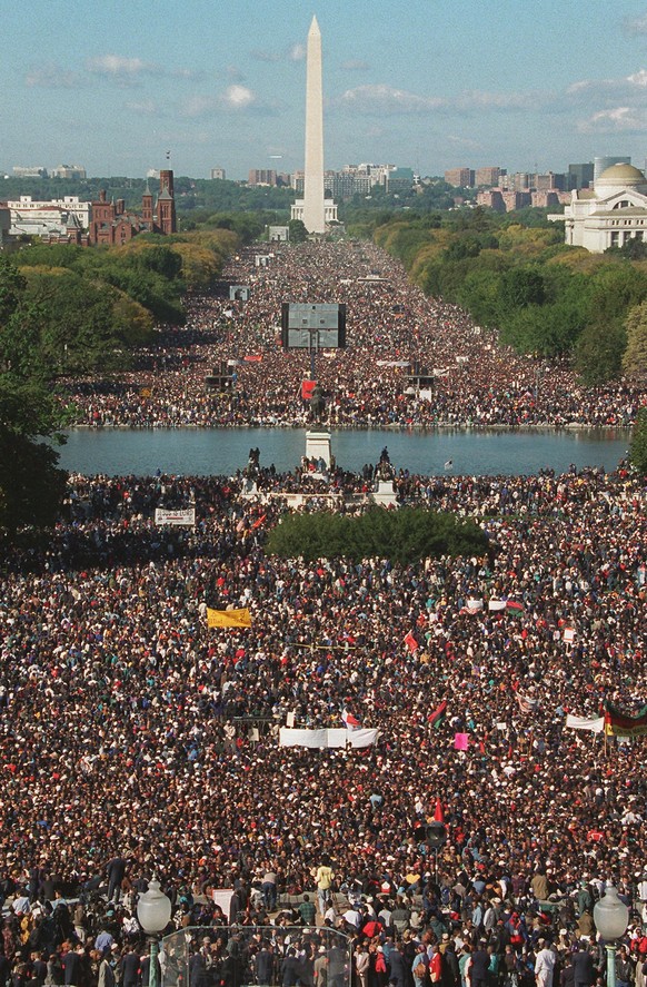 So sah es 1995 aus beim« Million Man March».