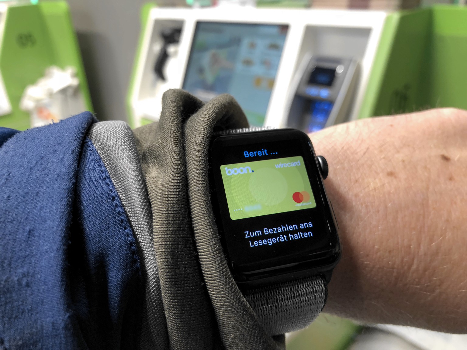 Apple Pay mit Apple Watch 3 (und Boon-App).