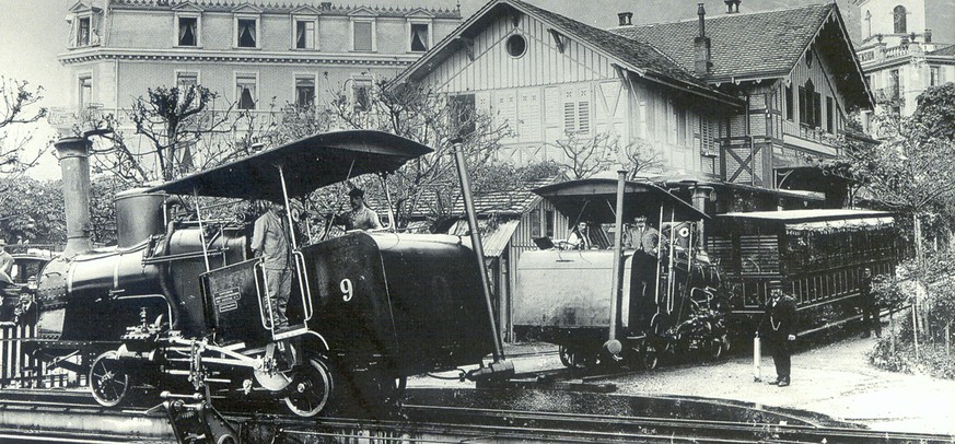 Ein Bild aus alten Dampf-Tagen: Die VRB wurde 1937 elektrifiziert, die ARB schon 1907.