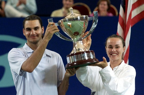 Roger Federer und Martina Hingis: schon 2001 im Hopman Cup erfolgreich.