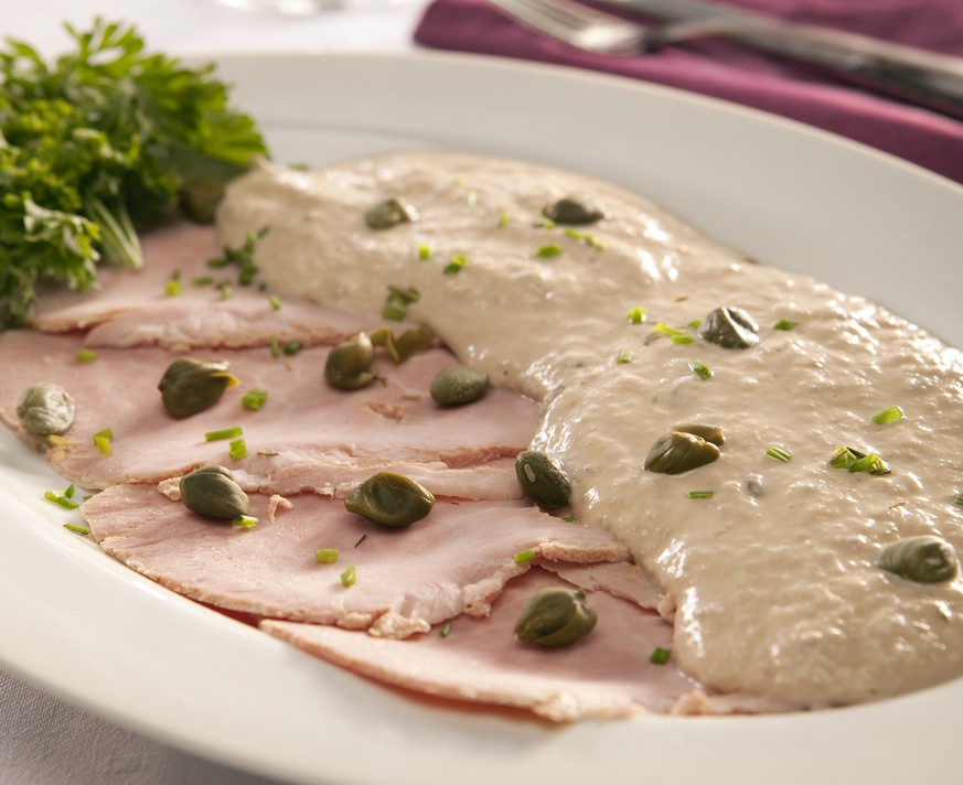Vitel toné argentinien weihnachten menu essen food vitello tonnato italien kalbfleisch tunfisch kapern
