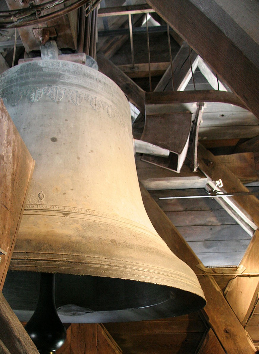 Der Emmanuel ist die größte der zehn Glocken an Notre-Dame zu Paris.
Von Author: Tristan Nitot - Eigenes Werk, CC BY-SA 3.0, https://commons.wikimedia.org/w/index.php?curid=109845