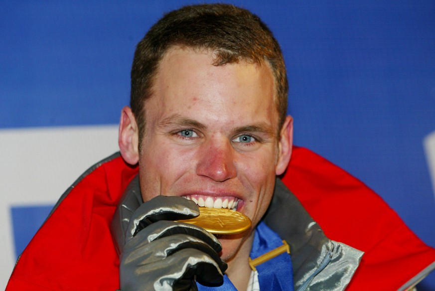 Philipp Schoch bei seinem ersten Olympiasieg 2002 in Salt Lake City.