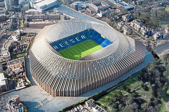 So hätte die neue Stamford Bridge aussehen sollen.