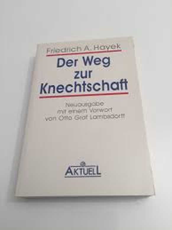 Die Kampfschrift gegen den Sozialstaat von Friedrich Hayek.