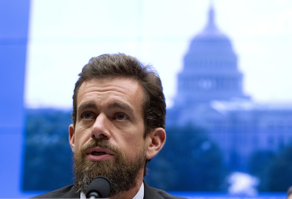 Twitter CEO Jack Dorsey testifies before the House Energy and Commerce Committee Wednesday, Sept. 5, 2018, in Washington. Lawmakers have sparred over whether a now-reversed change to auto-suggestions  ...