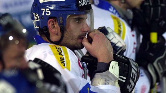 Oskar Szcepaniec Kloten Flyers am 24.02.2004 im Meisterschaftsspiel ZSC Lions - Kloten Flyers .(KEYSTONE/Rene Meier)