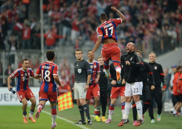 Bayerns Jerome Boateng schoss in der Nachspielzeit den goldenen Treffer gegen Manchester City.