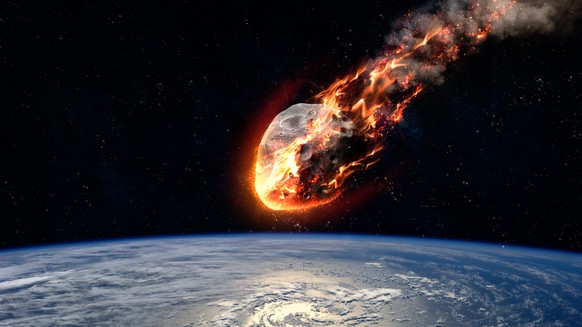 Asteroid Einschlag (Symbolbild)