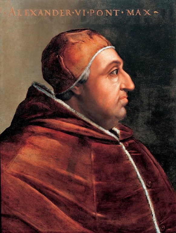 Papst Alexander VI., nach einem Gemälde von Cristoforo dell'Altissimo.
