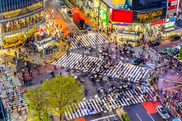 Die Shibuya-Kreuzung in Tokio.
