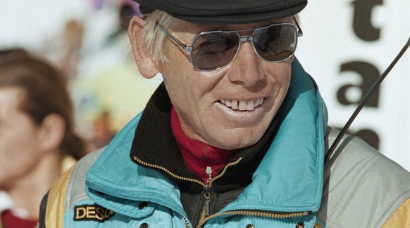 Karl Frehsner, Cheftrainer der Maenner beim Schweizerischen Skiverband, aufgenommen im Februar 1987 in Crans-Montana bei den Alpinen Skiweltmeisterschaften. (KEYSTONE/Str)