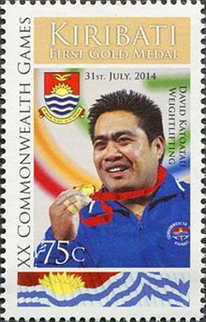 Zuhause ist Katoatau ein Held und auf Briefmarken.
