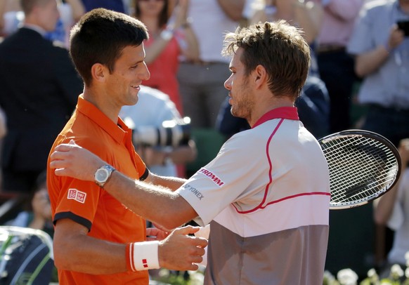 Novak Djokovic und Stan Wawrinka könnten sich im Wimbledon-Halbfinal wieder gegenüberstehen.