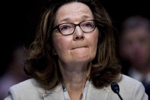 Gina Haspel, President Donald Trump&#039;s pick to lead the Central Intelligence Agency, listens to a question while testifying at her confirmation hearing before the Senate Intelligence Committee, on ...