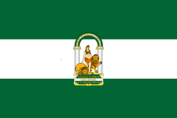 Flagge von Andalusien