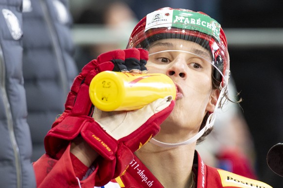 Tigers Loic In-Albon waehrend dem Meisterschaftsspiel der National League zwischen den SCL Tigers und dem HC Davos, am Freitag, 18. Dezember 2020, im Ilfisstadion in Langnau. (KEYSTONE/Marcel Bieri)