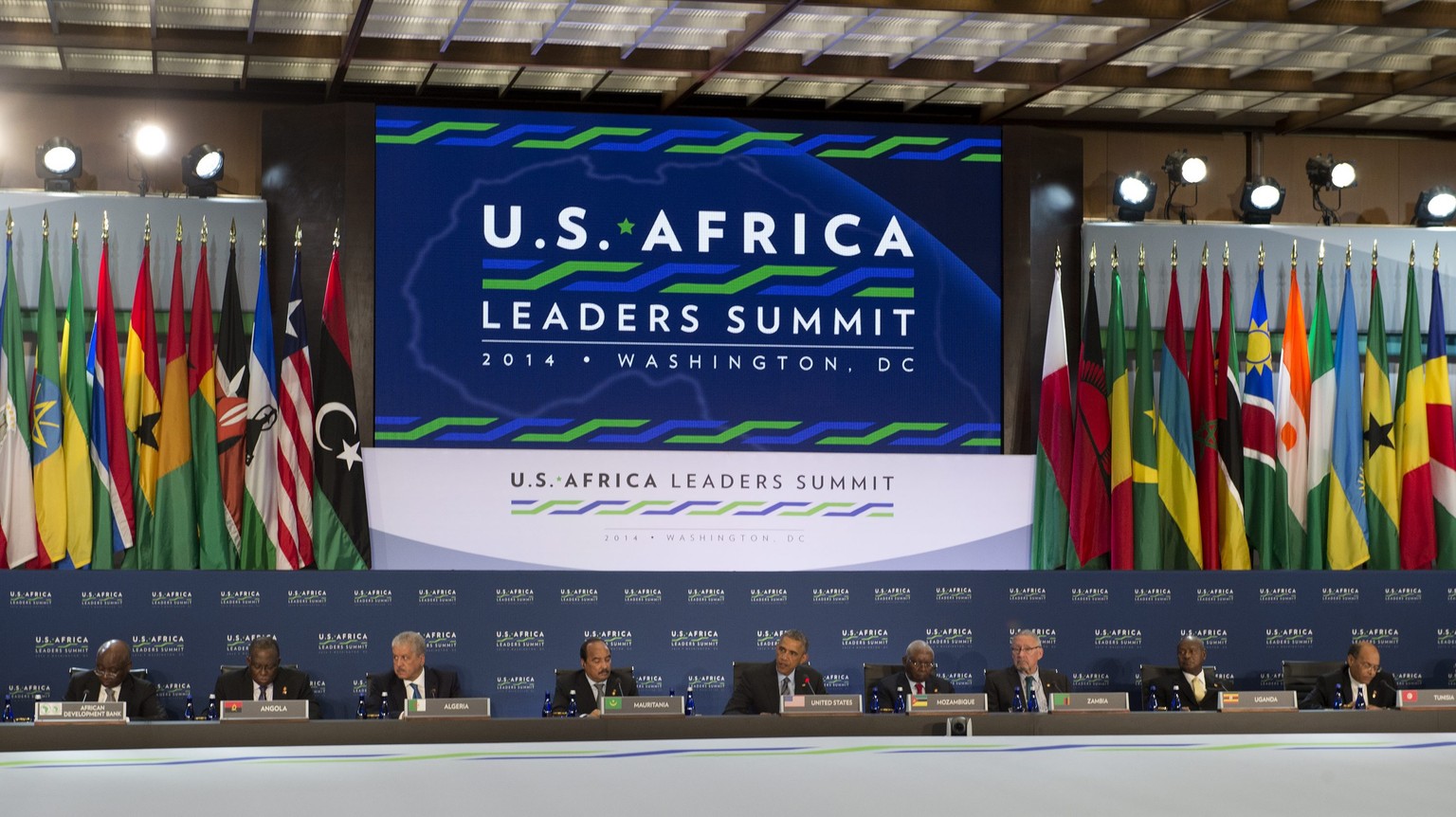 50 afrikanische Staats- und Regierungschef nahmen am USA-Afrika-Gipfel teil.