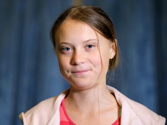 FILE - In this Friday, Sept. 20, 2019 file photo, Swedish environmental activist Greta Thunberg attends an interview with the Associated Press before the Climate Strike, at City Hall, in New York. Whe ...