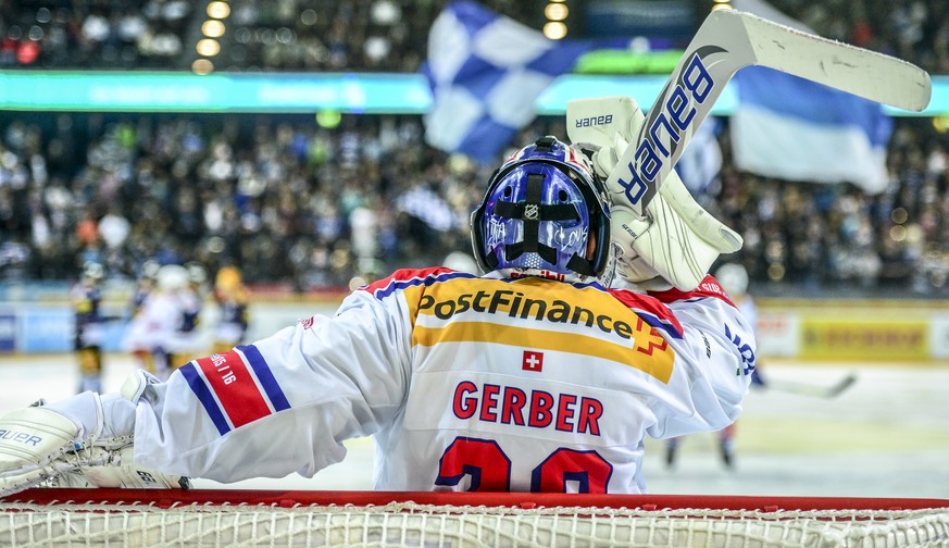 15.09.2015; Zug; Eishockey NLA - EV Zug - Kloten Flyers; 
Torhueter Martin Gerber (Kloten) 
(Andy Mueller/freshfocus)