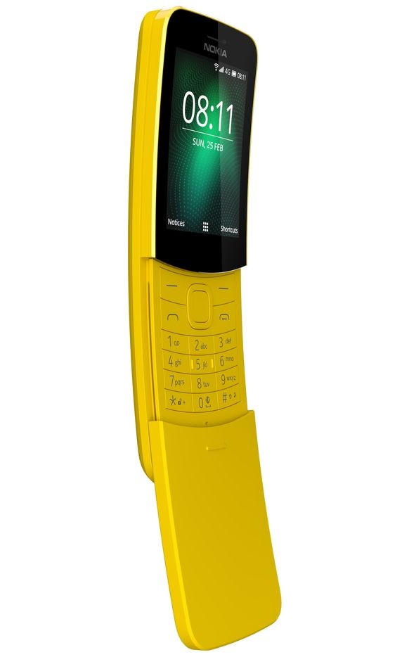 Das neue Nokia 8110 ist mit 4G ausgerüstet und bietet ein 2,4 Zoll grosses kleines Curved-Display.