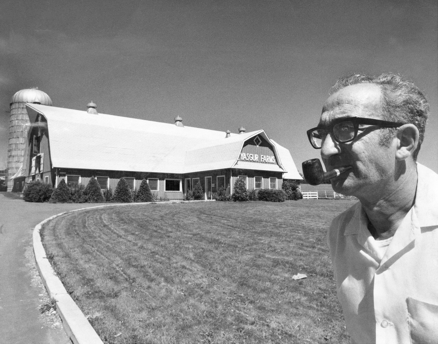 UNITED STATES - AUGUST 22: Max Yasgur, whose land was used for Woodstock festival in Monticello, N.Y. &quot;I&#039;m very happy to get back to running my dairy farm.&quot; He doubts he&#039;ll ever re ...