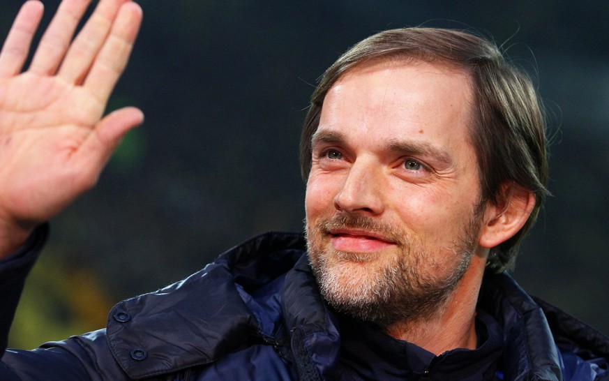 epa04711468 (FILE) A file picture dated 03 March 2012 of Mainz&#039; head coach Thomas Tuchel before the German Bundesliga soccer match between Borussia Dortmung and FSV Mainz 05 in Dortmund, Germany. ...