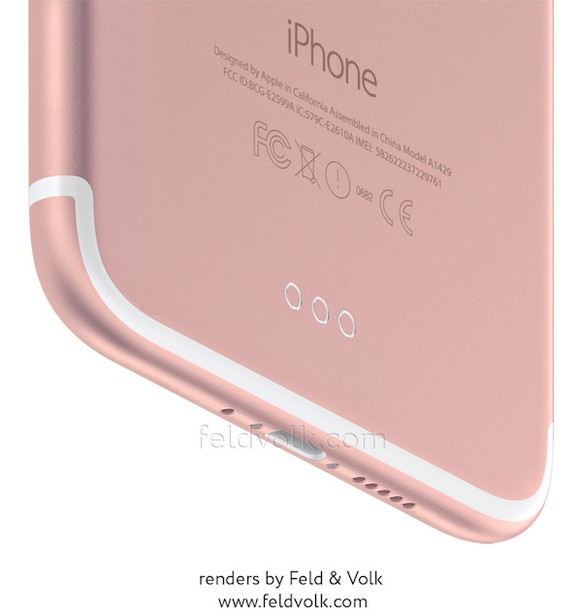 Konzeptbild:&nbsp;Die vom iPhone 6/6S bekannten Antennenstreifen auf der Rückseite werden offenbar deutlich diskreter.